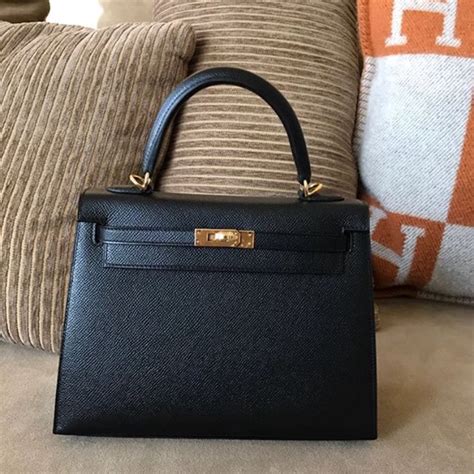 hermes kelly black epsom sellier|Hermes kelly bag price.